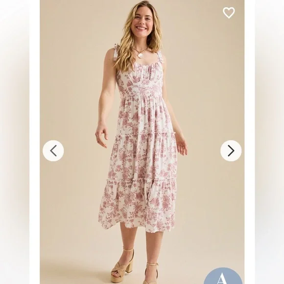 New with tags Altar’d State Faith Floral Midi Dress - Picture 2 of 4